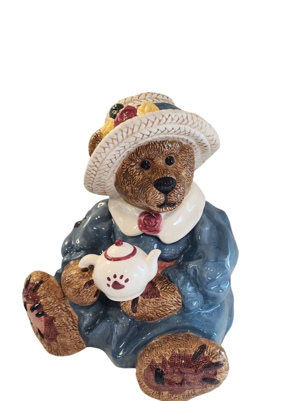 Vintage 1999 "Emma... Tea Time" ceramic cookie jar from The Boyds Collection Ltd